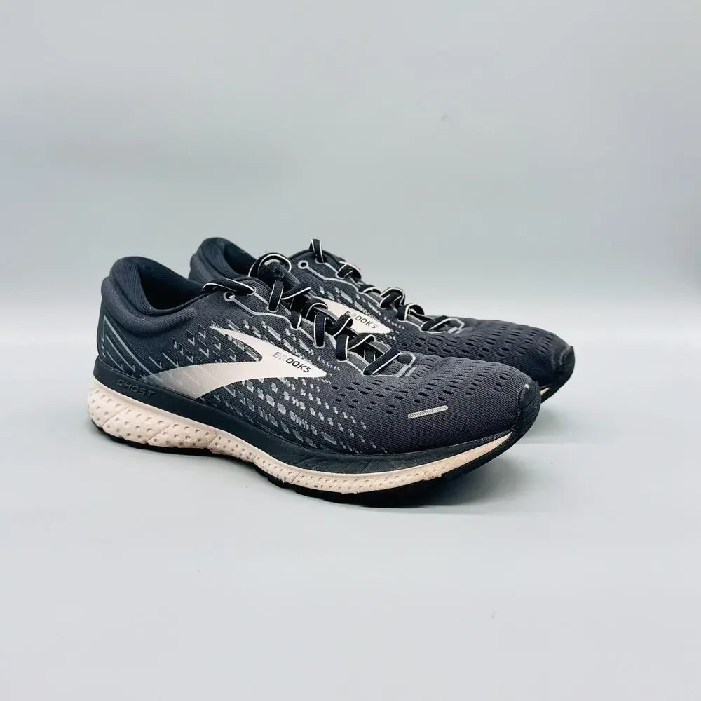 Brooks Shoes Womens 8.5 D Black Mesh Ghost 13 Running Athletic Sneakers Comfort